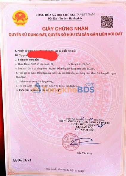 Đất Nền 160m² Hưng Nguyên, Nghệ An - Sổ Hồng Full Thổ Cư, Vị Trí Vàng