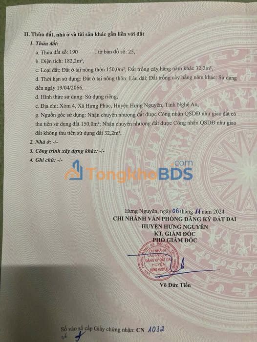 Đất Nền 180m² Hưng Nguyên, Nghệ An - Sổ Đỏ Sẵn Sàng, Giá Đầu Tư