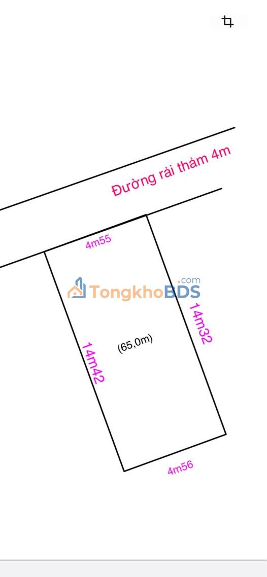 Đất nền Vinh Tân, TP Vinh 65m² hướng Bắc - Giá 2.05 tỷ