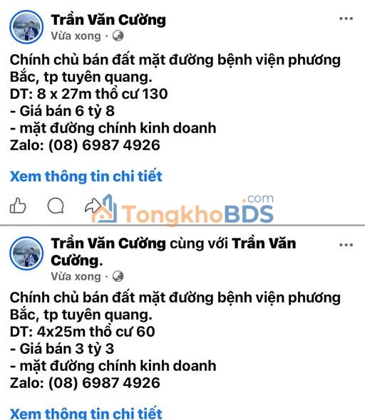Bán đất mặt tiền Bệnh viện Phương Bắc, Hà Giang - 100m² kinh doanh tốt