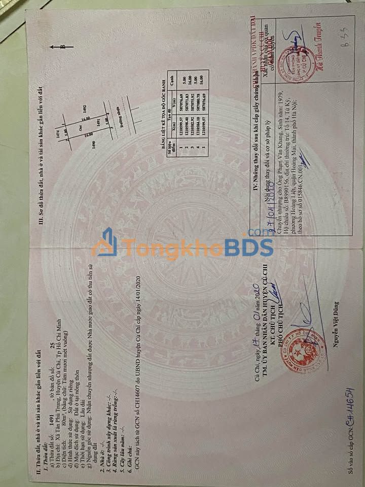 Bán Đất Nền Củ Chi 80m² Sổ Hồng Riêng - KDC Tân Phú Trung