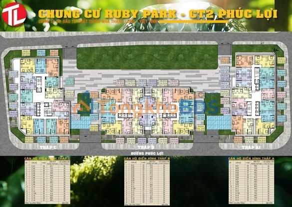 Chung cư Ruby Park Long Biên - Căn 3PN 64m² Giá 4.03 Tỷ