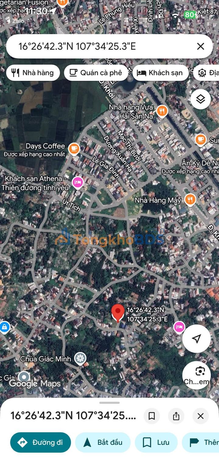 Đất nền Huế Đồng Khởi 160m² 1.9 tỷ - Giá tốt hiếm có