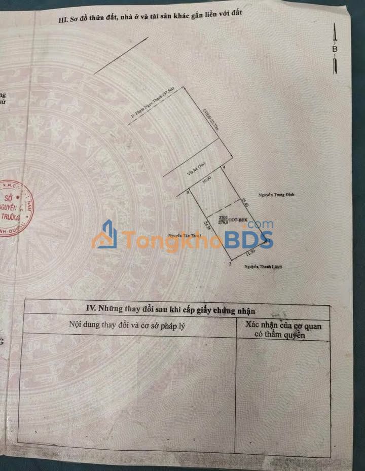 Đất nền Phạm Ngọc Thạch Phú Mỹ 275m² - Sổ đỏ