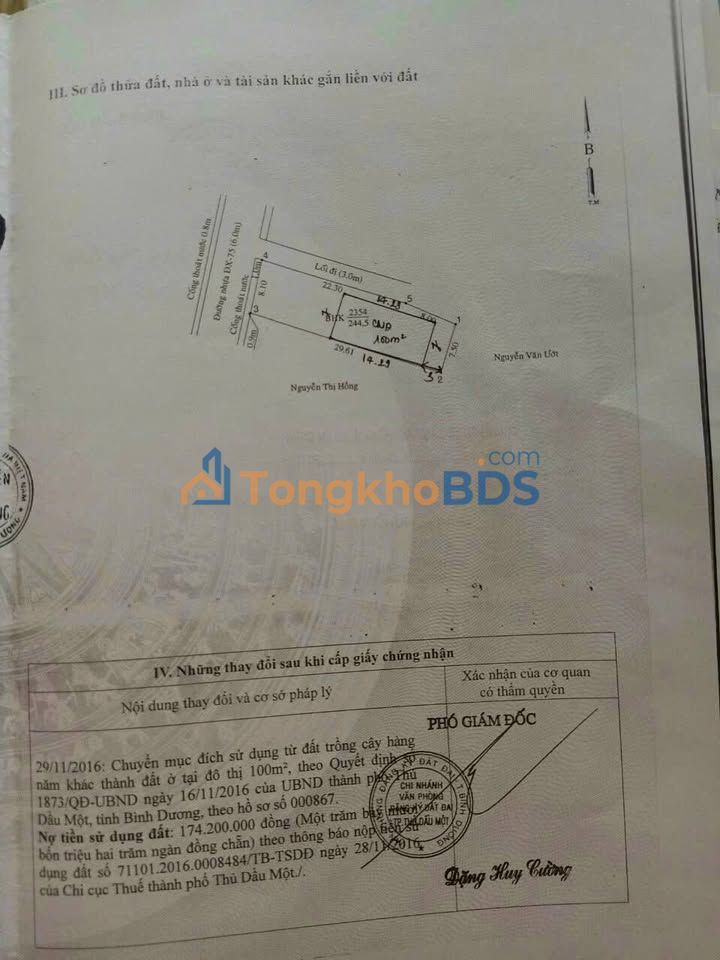 Đất nền Định Hòa 240m² giá 6.17 tỷ - Sổ đỏ chính chủ