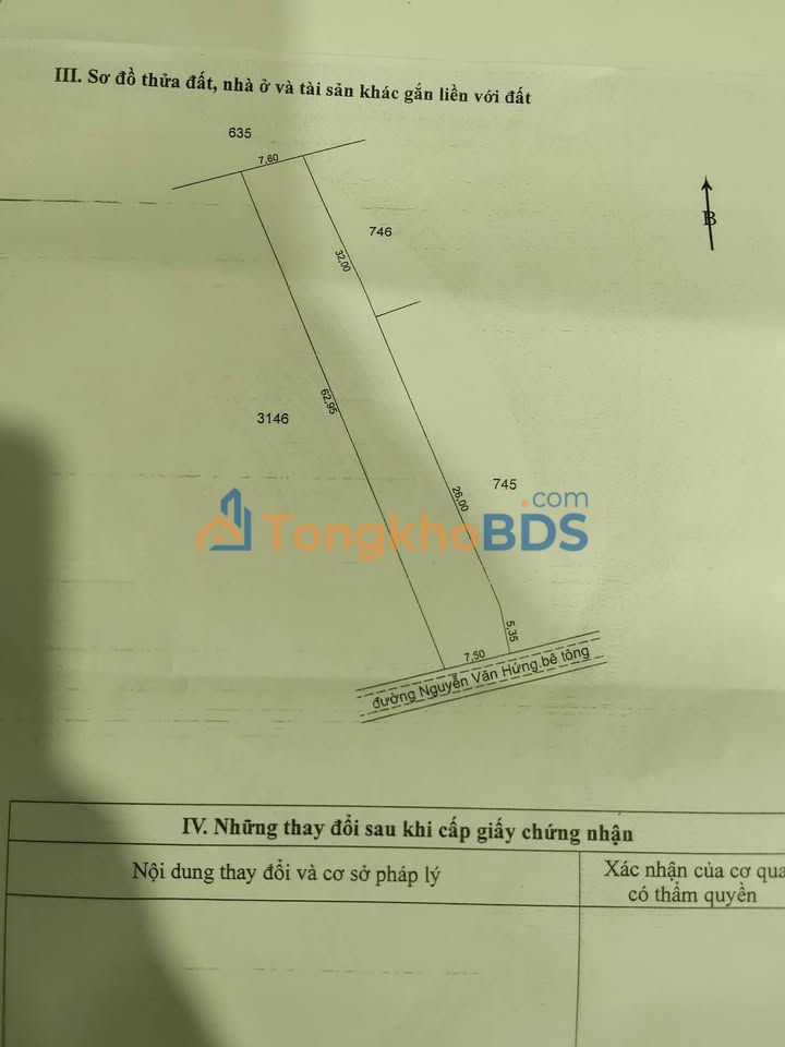 Bán Đất Tân Hội Đông, Châu Thành, TG - 472m² - Ngang 7.5m - Giá 600 Triệu