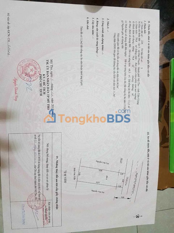 Bán Đất Ấp 5 Đạo Thạnh 80m² - Sổ Hồng Sẵn Sàng