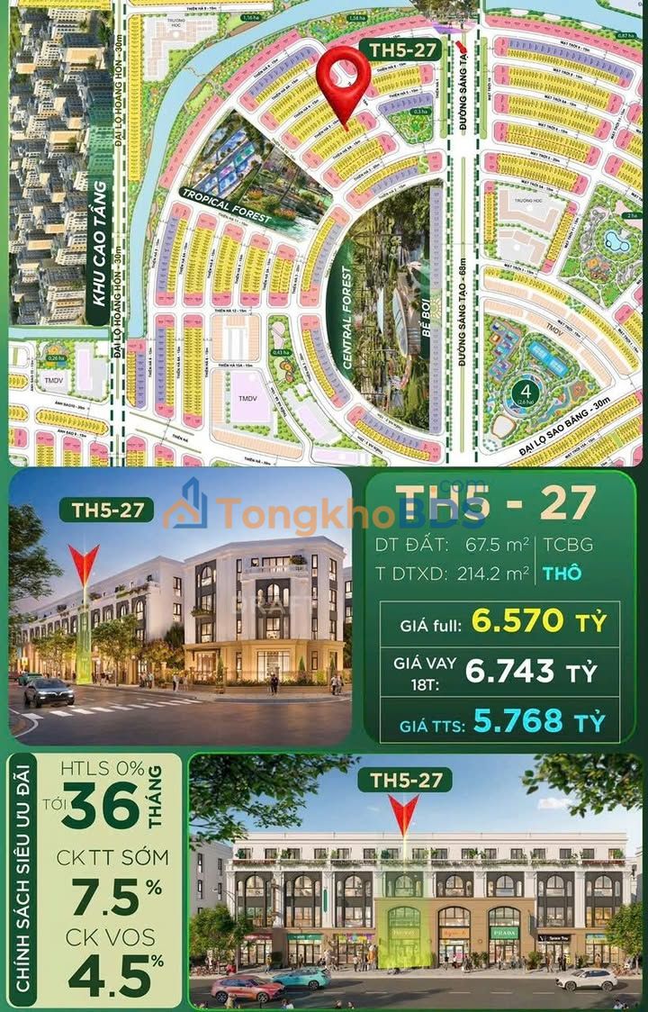 Chung cư TH5-27 Long Biên 67m² - Sống Xanh, Đầu tư Hời
