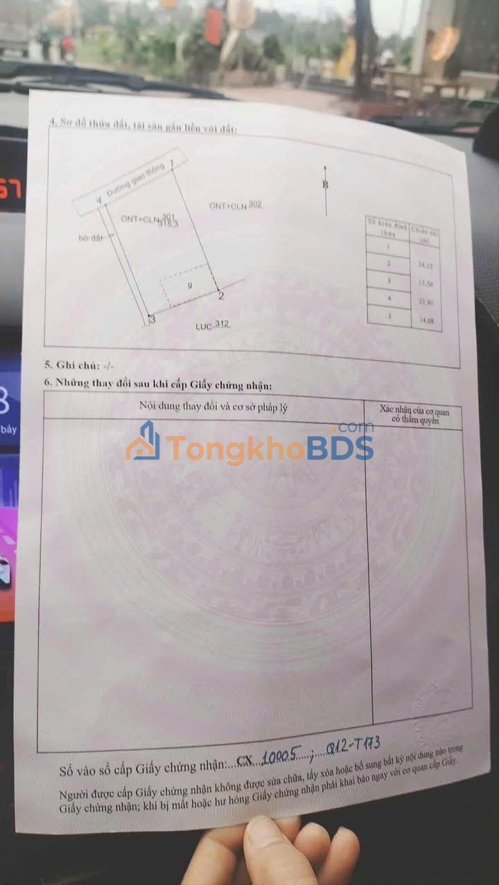 Đất nền 315m² T.Yên, Bắc Giang - Chia 2 Lô, Full Thổ Cư, Mặt Tiền Rộng