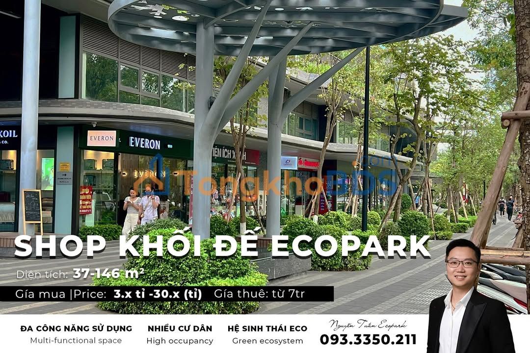 Shophouse Ecopark 52m² 3.x Tỷ - Kinh Doanh Đa Năng