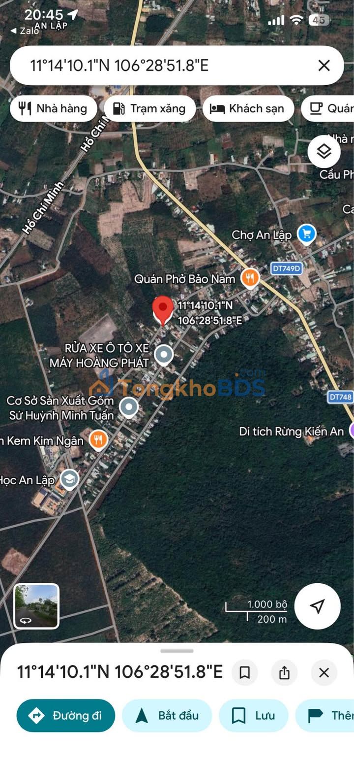 Đất Vườn Dầu Tiếng 400m² Mặt Tiền 7.7m - Sổ Hồng Sẵn Sàng