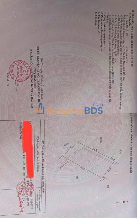 Đất Vườn Ven Sông Bến Tre 3600m² - Giá 460 Triệu, Tách Nền