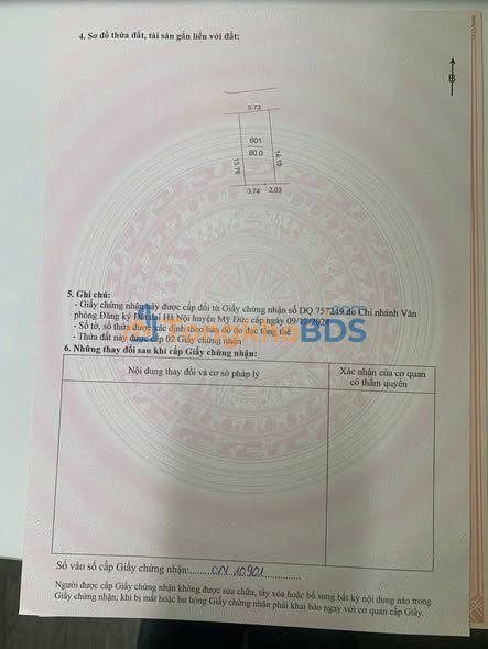 Đất nền 80m² Đồng Tân, Ứng Hòa - Sổ đỏ sẵn, giá chỉ 1 tỷ