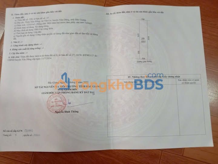 Đất nền 125m² Yên Thế, Bắc Giang - Sẵn Sàng Xây Trọ, Dòng Tiền Ổn Định