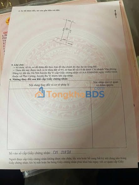 Đất Nền Ba Vì 109m² - Sổ Đỏ Full Thổ Cư, Giá Đầu Tư Hời