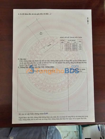 Đất nền Trung Tú 90m² Hà Nội thỏa thuận - Sổ đỏ chính chủ