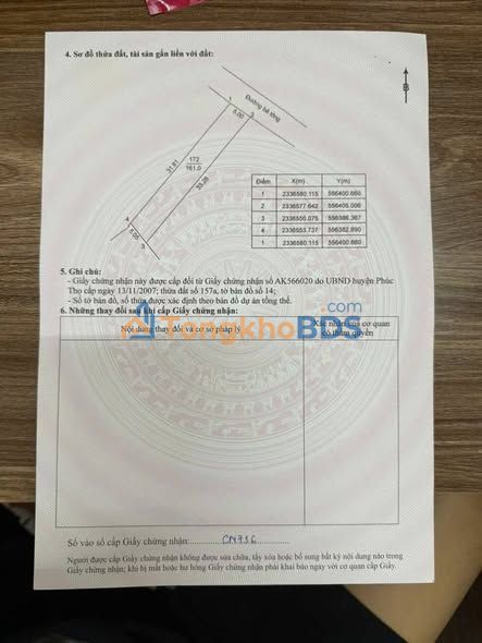 Nhà Mặt Tiền Kinh Doanh Nghĩa Lộ, Phúc Thọ 161m² - Giá Đầu Tư 4.98 Tỷ