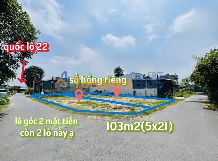 Đất Nền 100m² Sổ Hồng Riêng Gần KCN Trảng Bàng - Lợi Thế Đầu Tư