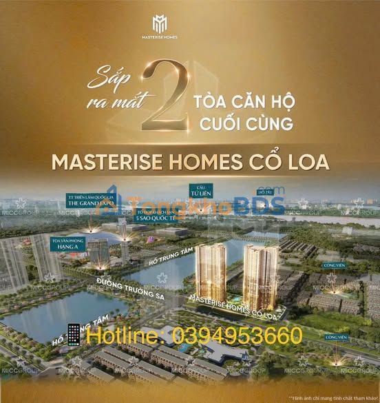 Căn hộ hạng sang Lumière Cổ Loa - Masterise Homes, Đông Anh, 75-140m²