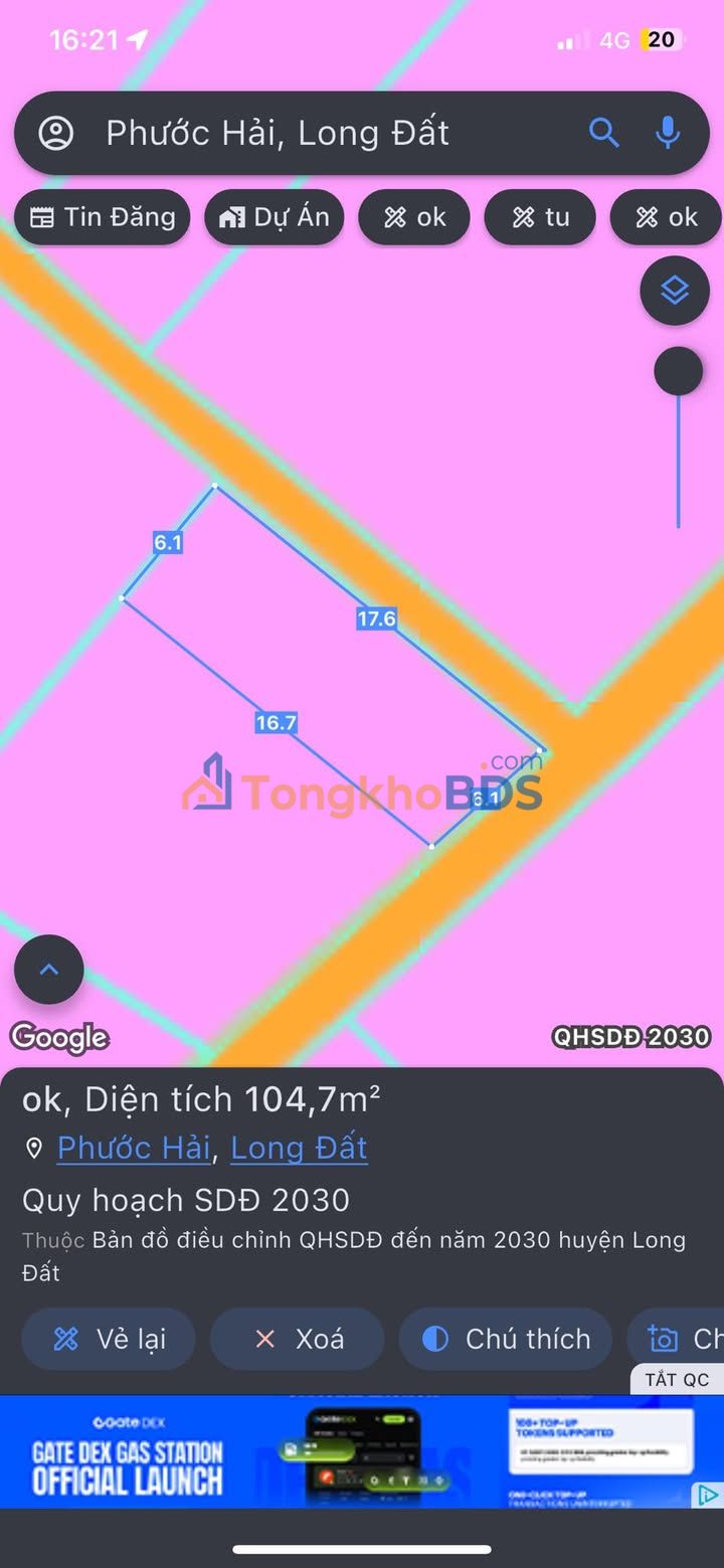 Đất Nền Góc 2 Mặt Tiền Phước Hải - 108m² Sổ Sẵn - Chỉ 2.4 Tỷ