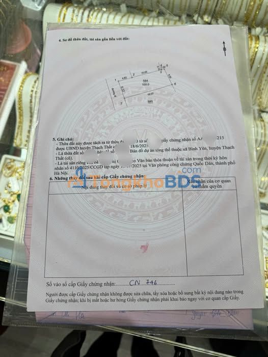 Đất Sổ Hồng 100m² Minh Đức, Ứng Hòa - Giá F0 3 Tỷ