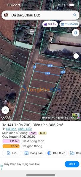 Bán Đất 365m² Mặt Tiền 2 Đường Nhựa, Bình Tân, TP.HCM - Chỉ 1.2 Tỷ