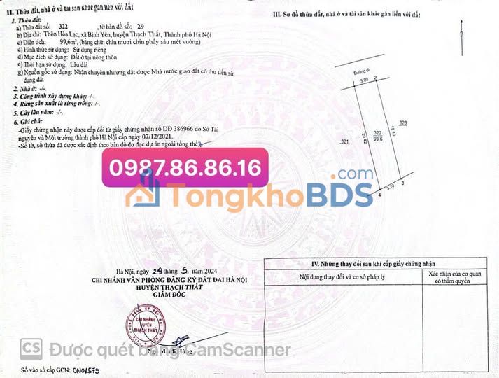 Đất Nền 96m² Bình Yên, Hòa Bình - Sổ Đỏ Thổ Cư, Mặt Tiền Rộng, Giá Tốt