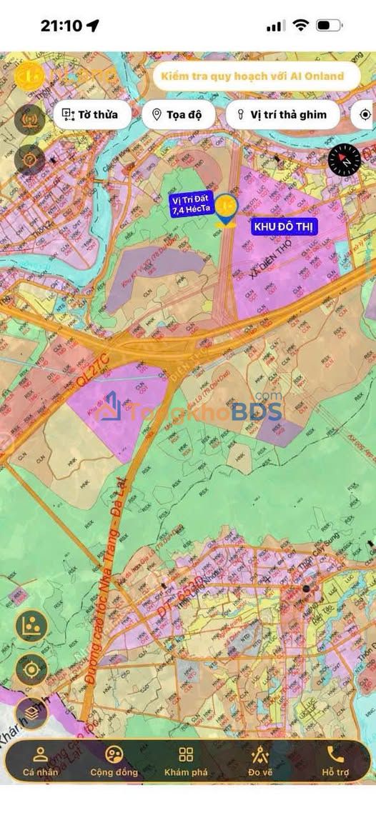 Bán Đất Nền 7.3ha Diên Khánh, Khánh Hòa - Sát Khu Đô Thị Mới, Đón Đầu Cao Tốc