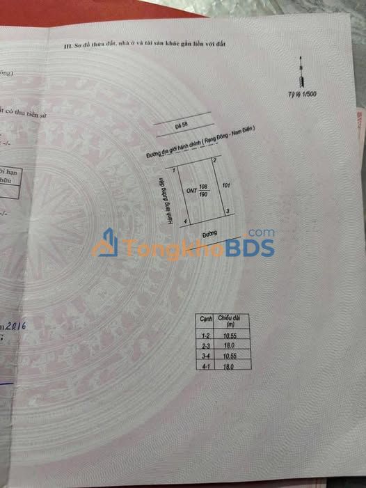 Đất 2 Mặt Tiền Nam Bắc Nam Điền, Nam Trực - 252m² Thổ Cư, Giá Tốt