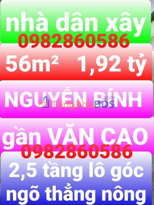 Nhà Nguyễn Bính Nam Định 56m² giá 1,92 tỷ - Sẵn sàng ở ngay