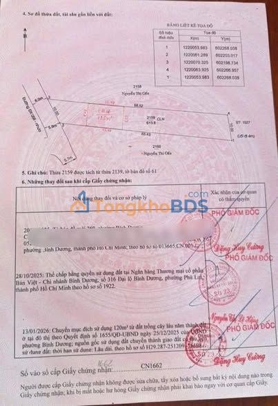 Đất Nền Mặt Tiền DX 058, Thủ Dầu Một - 613.8m² - Giá Tốt