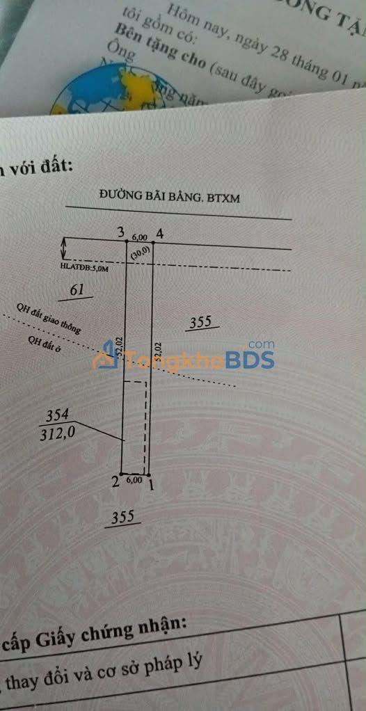 Đất Nền Phú Giáo 624m² Sổ Hồng Riêng - Giá Đầu Tư 570-600 Triệu
