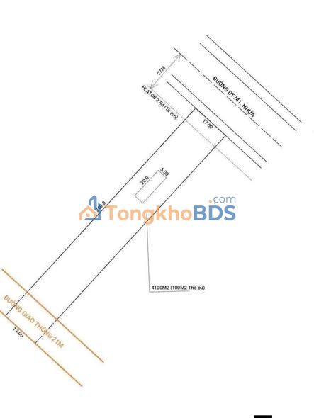 Đất Vườn 4080m² ĐT 741, Bình Dương - Có Nhà Cấp 4 Sẵn Ở, Giá 8.7 Tỷ