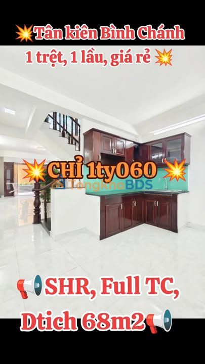 Nhà riêng Tân Kiên Bình Chánh 68m² 1,06 tỷ - Chính chủ bán