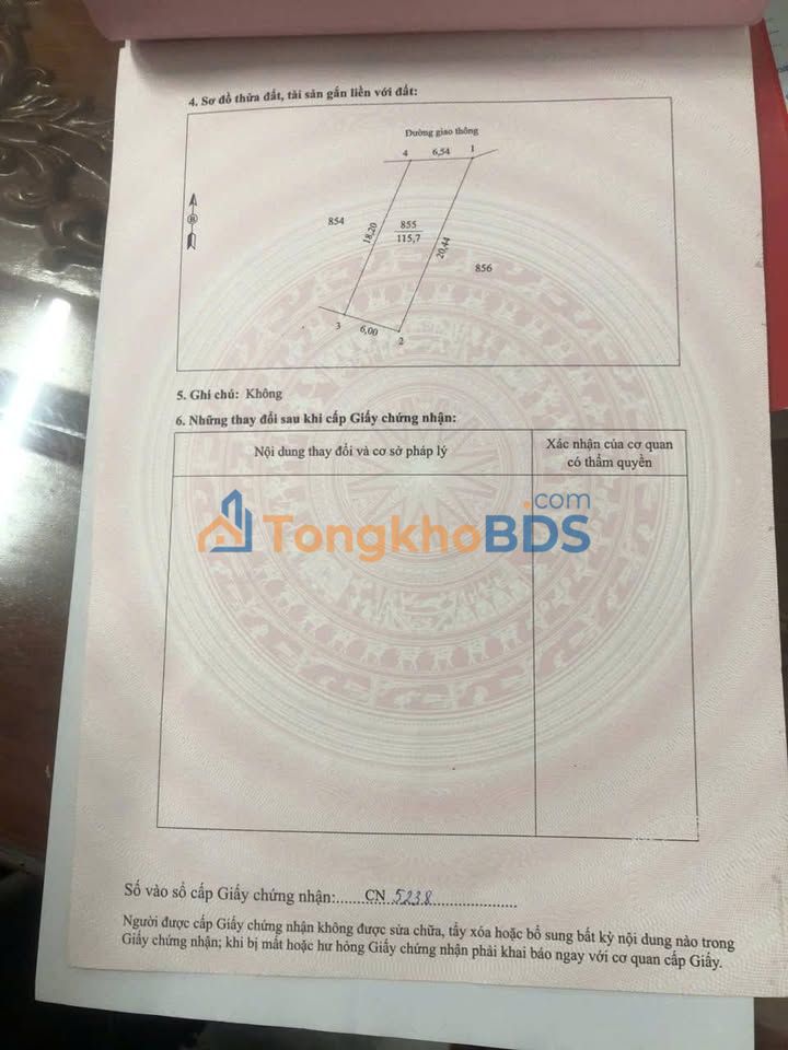 Đất Nền Việt Trì 116m² - Mặt Tiền Rộng 6.5m - Giá 1 Tỷ