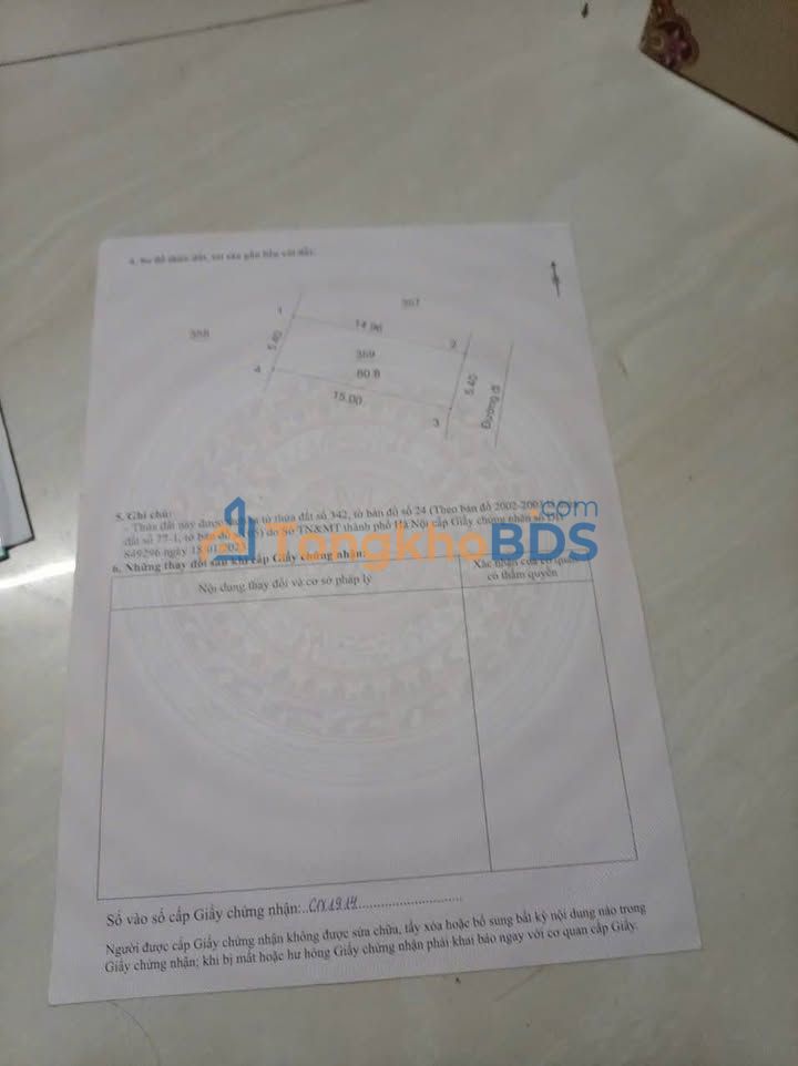 Nhà 81m² Phú Nhi, Sơn Tây - Ô tô thông, 200m ra mặt phố