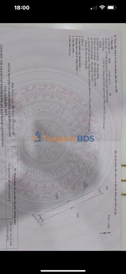 Đất Nền Vĩnh Hoà Phú Giáo 1100m² - Cơ Hội Đầu Tư 600 Triệu