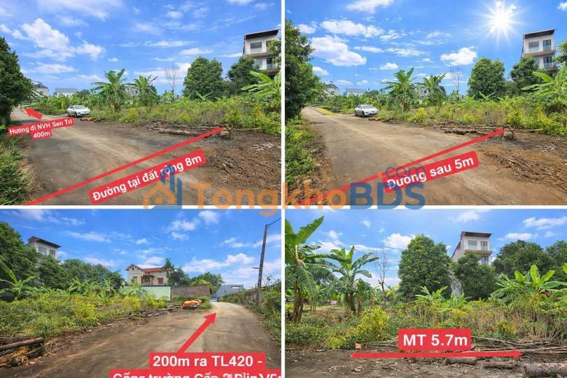 Đất nền Mỹ Đức 103m² - 2 mặt tiền, trục chính Sen Trì - Lh