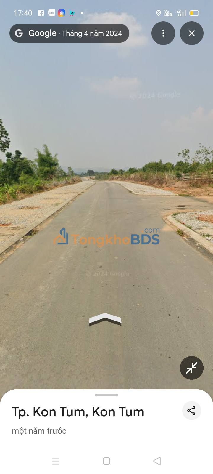 Đất thổ cư 200m² mặt bờ bao Đắc Rơ Wa, Kon Tum - View sông đẹp