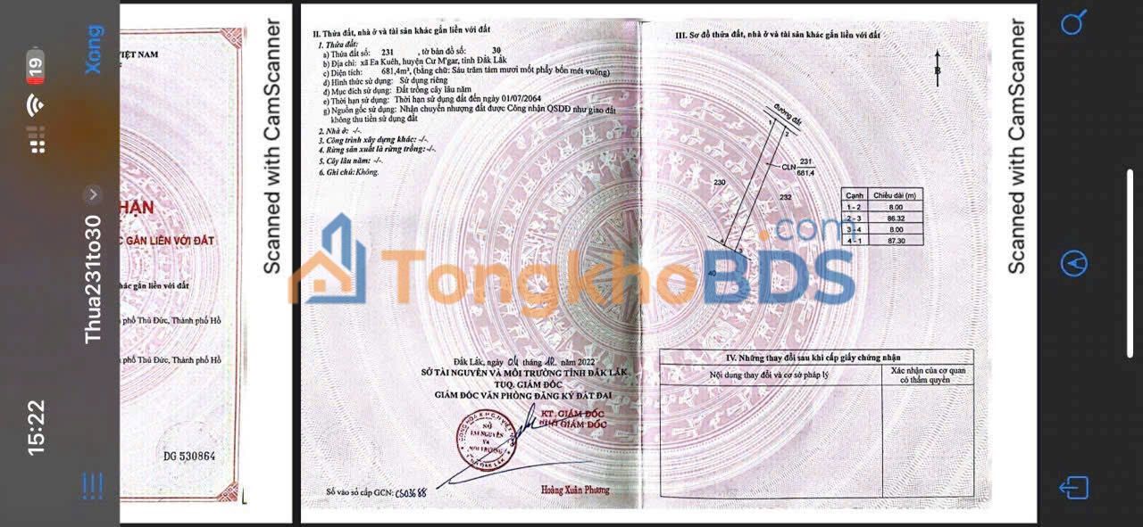 Bán đất Ea K'huê, Cư M'gar 681m² - Sổ đỏ sẵn sàng, giá chỉ 179 triệu