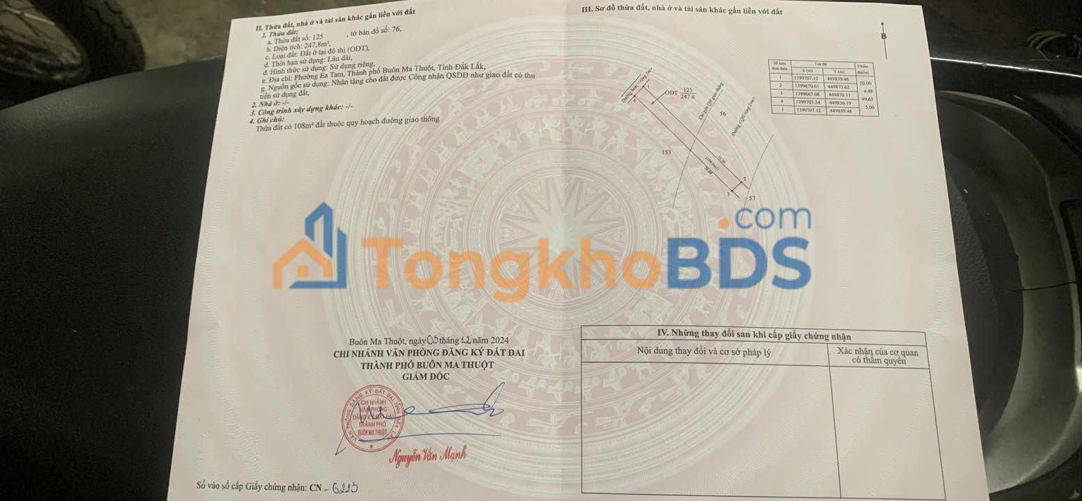 Nhà Hẻm Nhựa Mai Thị Lựu, BMT - 250m² Thổ Cư, Giá Tốt Đầu Tư