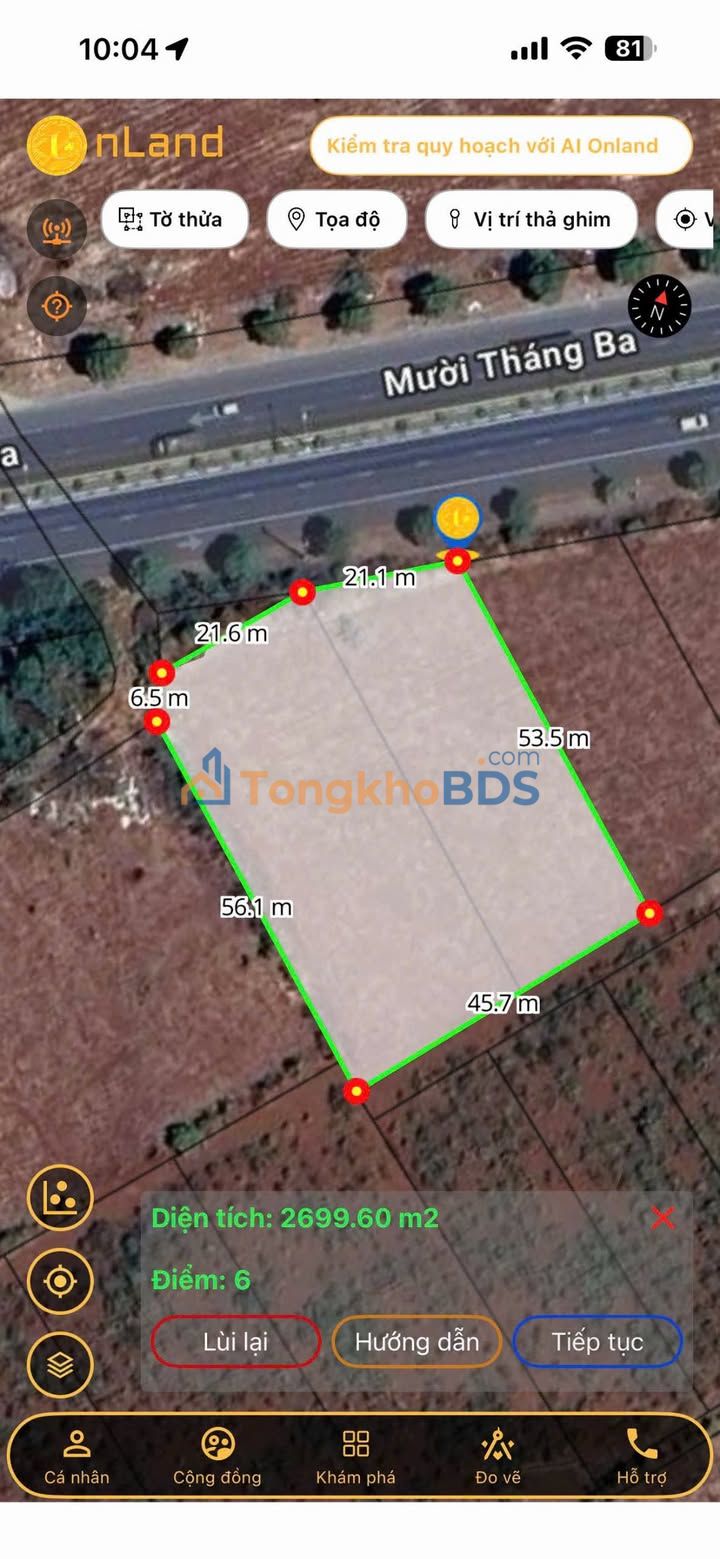 Đất Vàng Mặt Tiền Vành Đai 10/3, BMT - 2700m² Kinh Doanh Đa Ngành