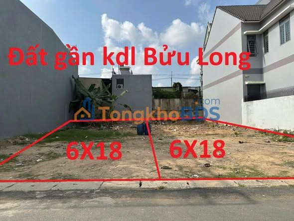 Đất nền biệt thự 108m² gần KDL Bửu Long - Sổ hồng riêng, giá chỉ 1 tỷ+
