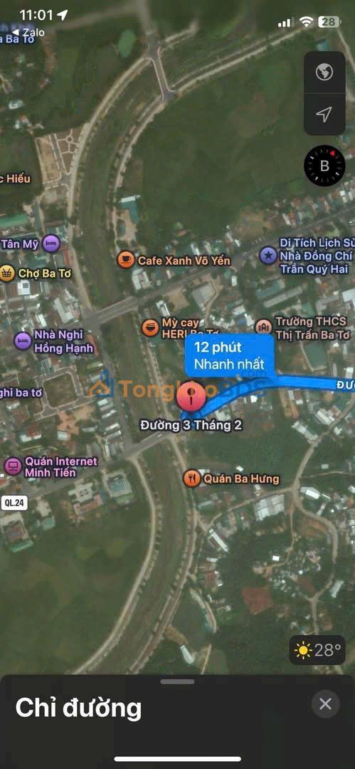 Bán Đất Tặng Nhà Mặt Tiền 3/2 Ba Tơ 400m² - Kinh Doanh/Đầu Tư