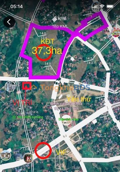 Đất Phổ Yên Thái Nguyên 244.9m² - Lô Góc Vị Trí Đẹp, Giá Đầu Tư