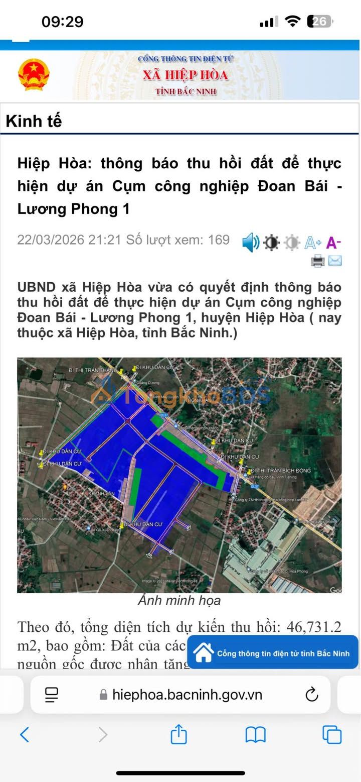 Đất Nền Mặt Tiền QL37 Bắc Ninh - 110m² Giá 5.x Tỷ - Kinh Doanh Đón Sóng CCN