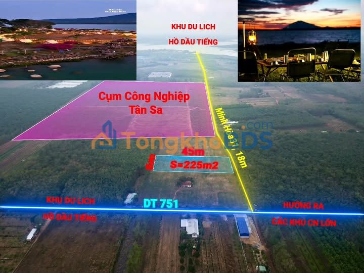 Bán Đất Vườn 2250m² Minh Hòa - View Hồ Dầu Tiếng, Núi Bà Đen