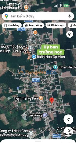 Bán Đất 400m² Tân Hiệp, Phú Giáo - Sổ Đỏ Thổ Cư 100% - Giá 3 Tỷ
