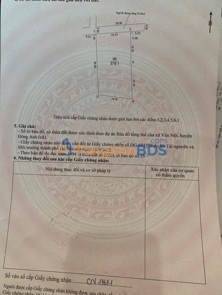 Đất Vân Nội Đông Anh 379m² thỏa thuận - Đường ô tô hai mặt