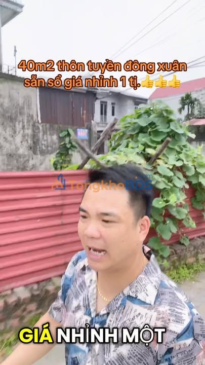 Đất nền Đông Xuân Sóc Sơn 40m² - Sổ đỏ sẵn, giá 1 tỷ - Đầu tư lý tưởng